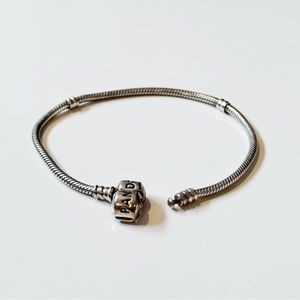 Pandora Moments Barrel Clasp Snake Chain Bracelet